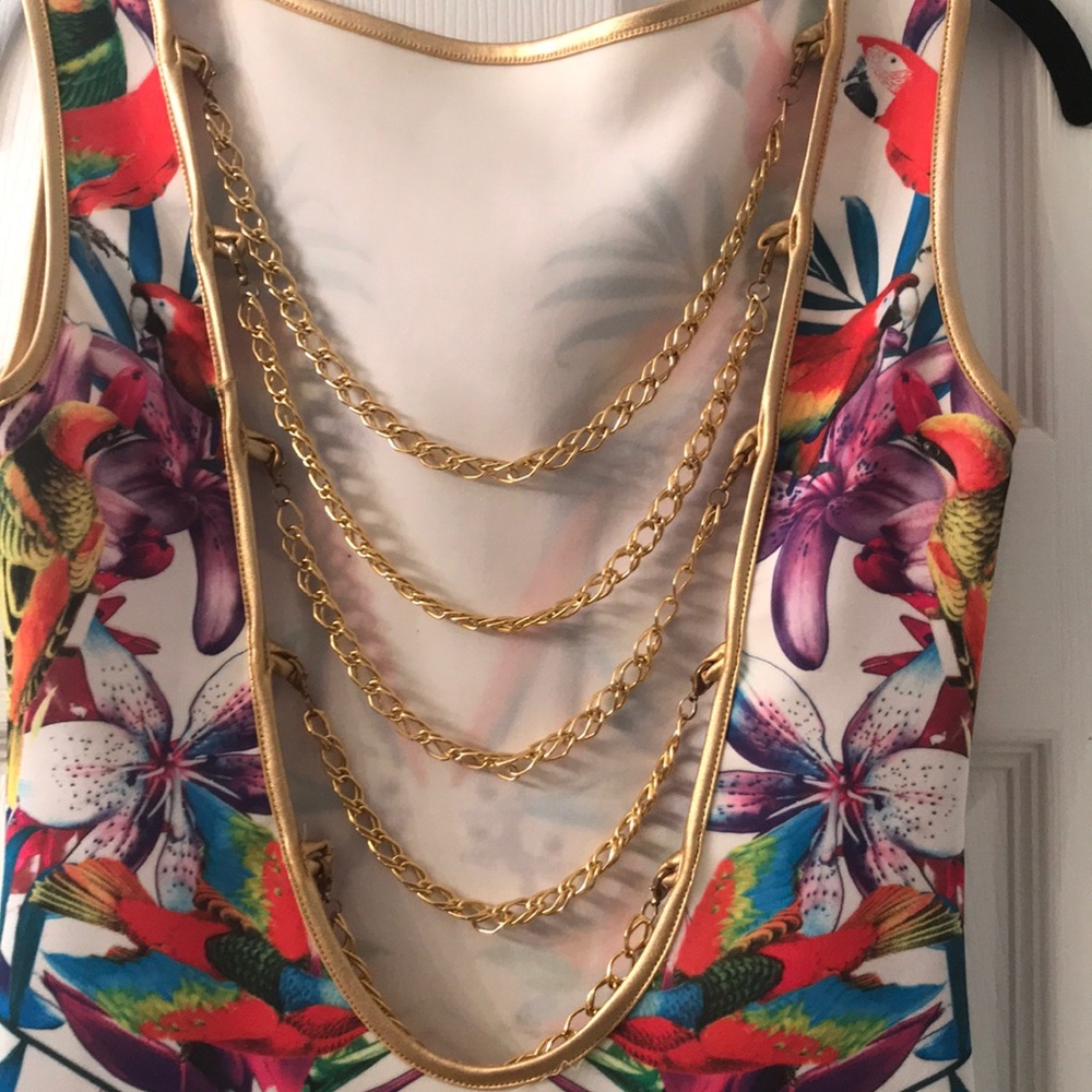 Multicolor backless dress - Picture 3 of 4